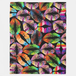 Manta Polar Labios estilizados #15