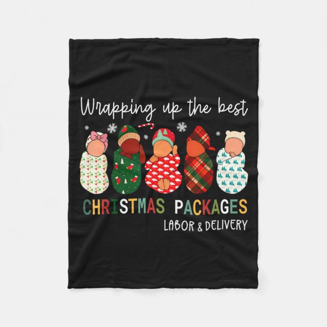 Manta Polar Labor And Delivery Xmas, Professional Baby Wrapper (Anverso)