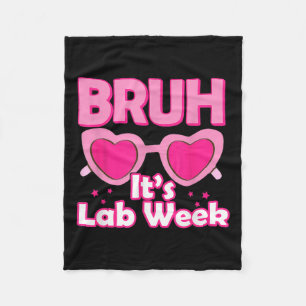 Manta Polar Laboratorio Médico Bruh Pink Lab Week 2024