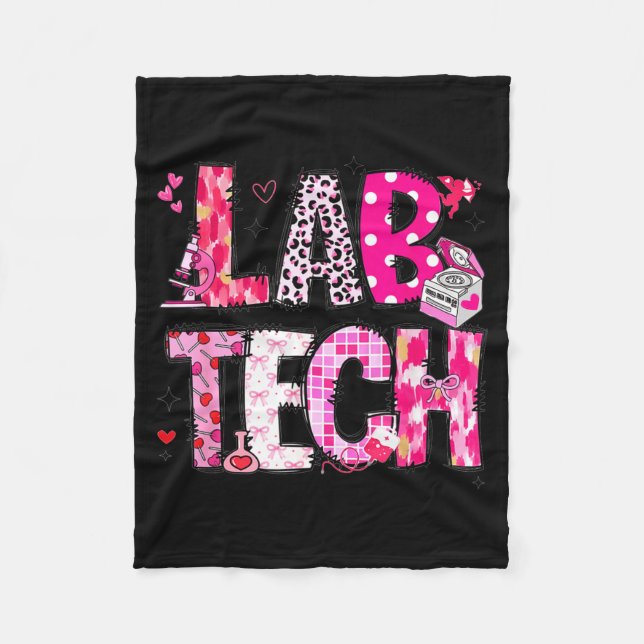 Manta Polar Laboratory Tech Valentines Day Medical Lab Tech La (Anverso)