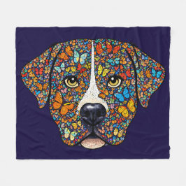 Manta Polar Labrador Retriever Butterfly Kaleidoscope Portrait