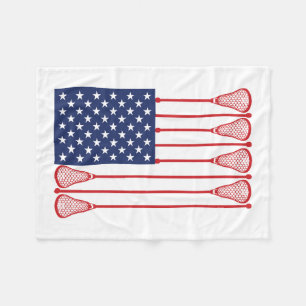 Manta Polar Lacrosse American Flag Blanket