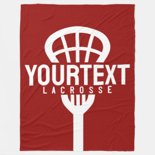 Manta Polar Lacrosse Player PERSONALIZADO TEXT Team Mesh Sport