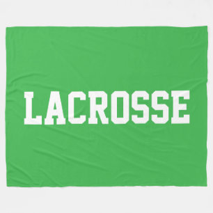 Manta Polar LACROSSE Texto Blanco Negrita Sobre Verde Brillant