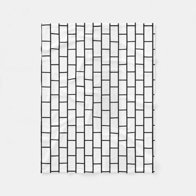 Manta Polar Ladrillos blancos (Anverso)