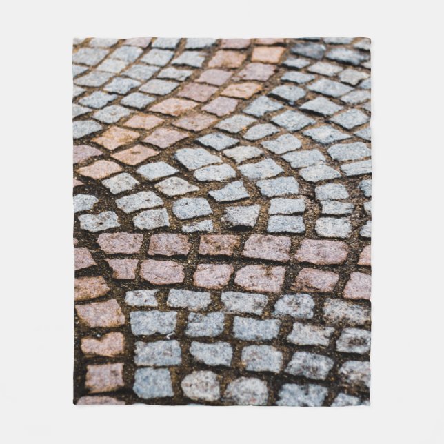 Manta Polar Ladrillos marrones y rojos (Anverso)