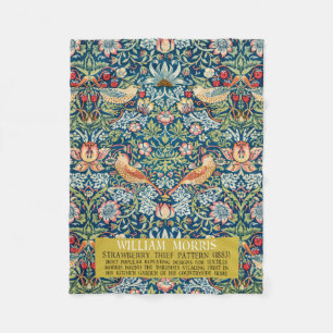 Manta Polar ladrón de fresa - Diseño de William Morris
