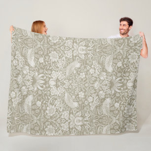 Manta Polar Ladrón de fresa Ivory, William Morris