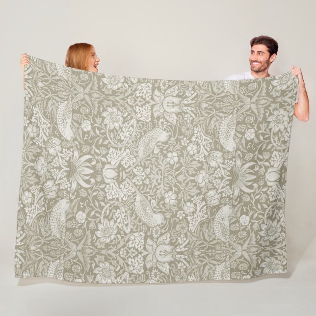 Manta Polar Ladrón de fresa Ivory, William Morris (In situ)