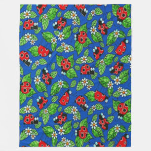 Manta Polar LADY BUG QUILT (Simulado) Fleece Blankets