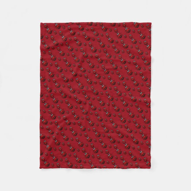Manta Polar Ladybug Blanket Cute Ladybird Fleece Blanket (Anverso)
