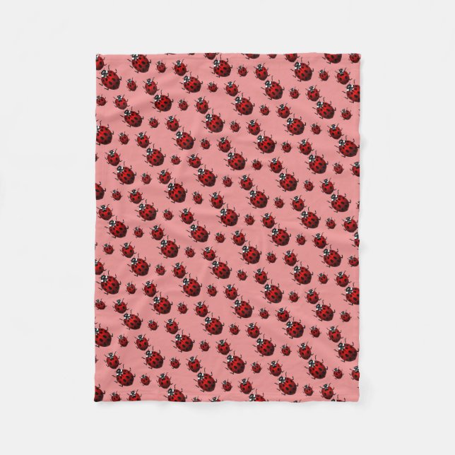 Manta Polar Ladybug Blanket Cute Ladybird Fleece Blanket (Anverso)