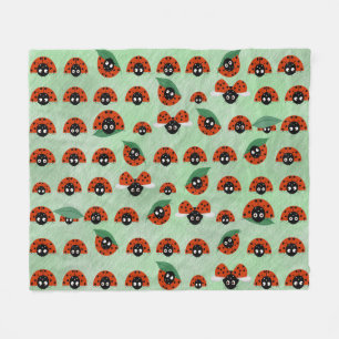 Manta Polar Ladybug Fleece Blanket