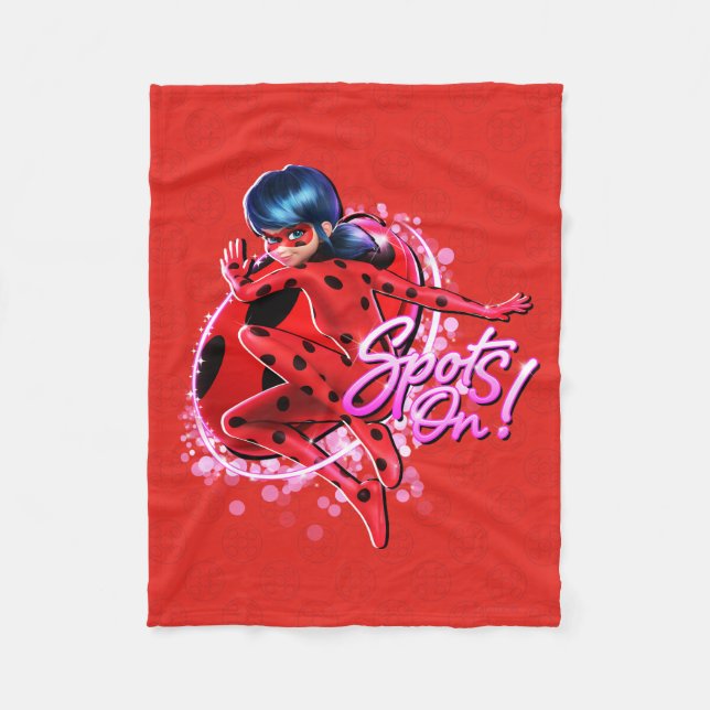 Manta Polar Ladybug milagroso | Puntos En Gráfico (Anverso)