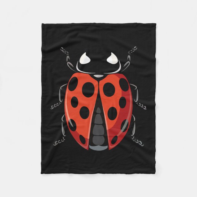 Manta Polar Ladybug Niños Adultos Hombres Mujeres Costume De B (Anverso)