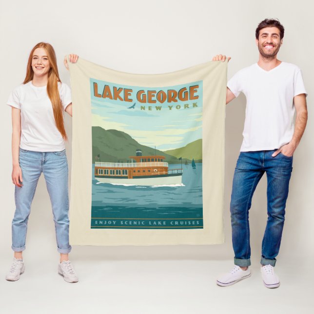 Manta Polar Lago George, Nueva York | Barco de época (In situ)