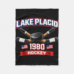 Manta Polar Lago placid 1980 hockey vintage puck de EE. UU. Nu