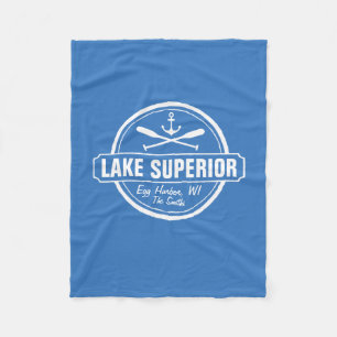 Manta Polar Lago Superior, ciudad personalizado, nombre, ancla