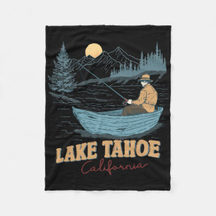Manta Polar Lago Tahoe California Divertido Verano Pesca Campi