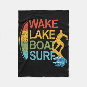Manta Polar Lago Wake Barco Surf Surfing Surfboarding Tabla de