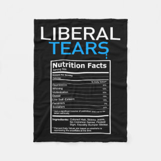 Manta Polar Lágrimas regalo republicano pro-liberal Trump