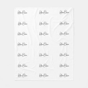 Manta Polar Laine Bleu Fleece Blanket