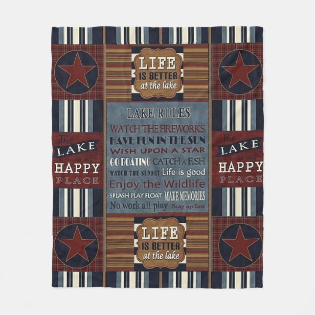Manta Polar "Lake House" FLEECE BLANKET (Anverso)