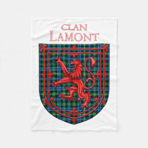 Manta Polar Lamont Tartan Scottish Plaid Lion Rampant