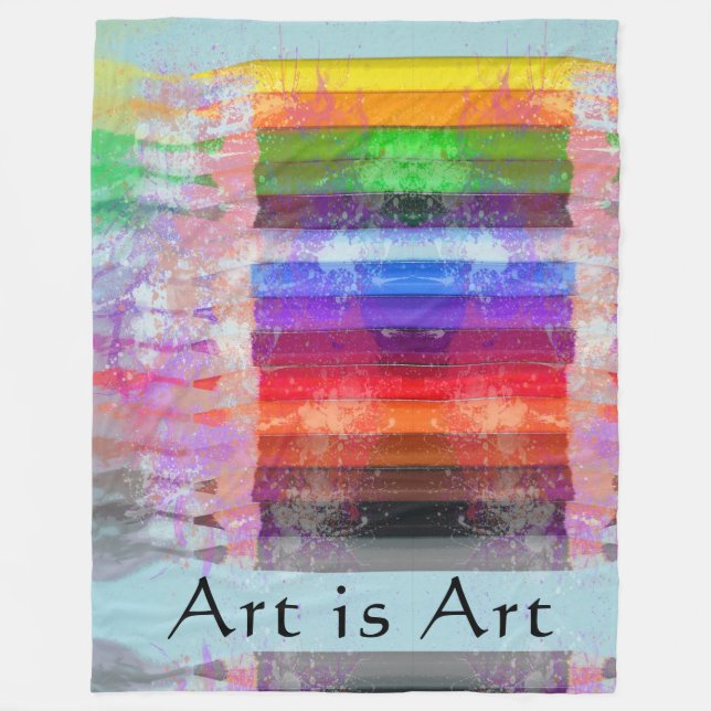 Manta Polar Lápices de colores (Anverso)