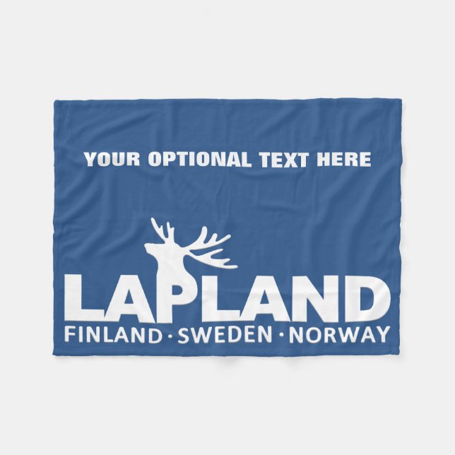 Manta Polar LAPLAND personalizado frazadas (Frente (Horizontal))