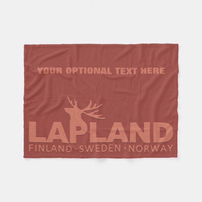 Manta Polar LAPLAND personalizado frazadas (Frente (Horizontal))