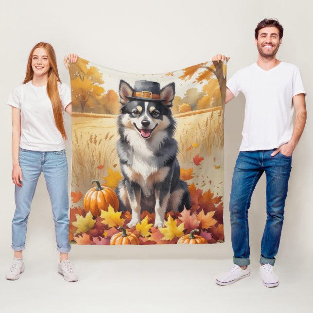 Manta Polar Laponia finlandesa en otoño deja arte de Acción de (In situ)