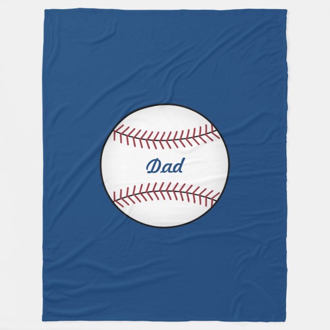 Manta Polar Large Baseball Throw Blanket (Anverso)