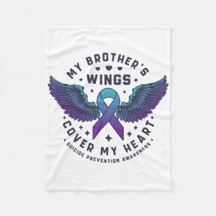 Manta Polar Las alas de mi hermano cubren mi prevención del su