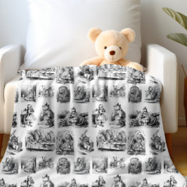 Manta Polar Las aventuras de Alicia en el patrón de las maravi