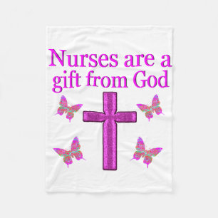 MANTA POLAR LAS ENFERMERAS SON UN REGALO DE DIOS