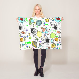 Manta Polar Las estrellas del espacio aéreo Aliens Blanket
