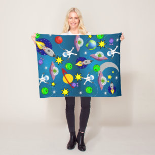 Manta Polar Las estrellas del espacio aéreo Aliens Blanket
