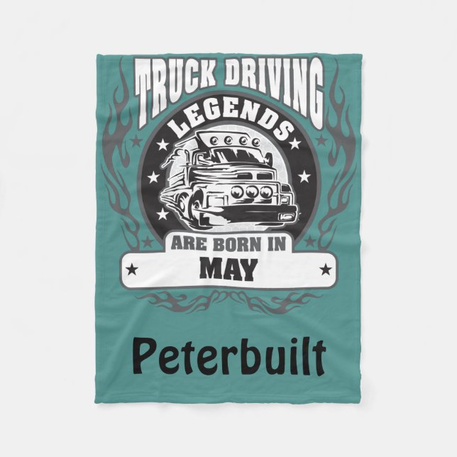 Manta Polar Las Leyendas De Conducción De Camiones Nacen En Ma (Anverso)