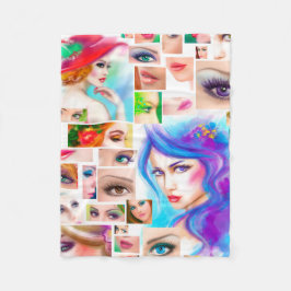 Manta Polar Las mujeres abstractas