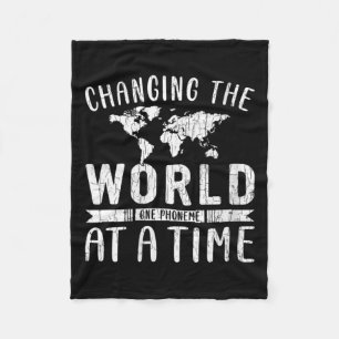 Manta Polar Las mujeres cambian la dislexia disléxica divertid