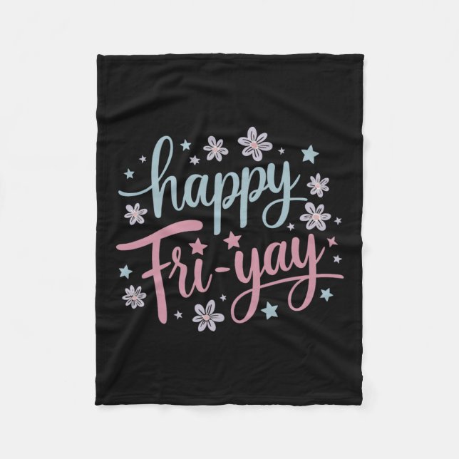 Manta Polar Las mujeres felices viernes enamoradas del profeso (Anverso)