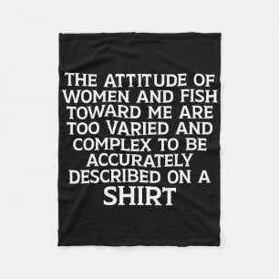 Manta Polar Las Mujeres Me Quieren Pescado Gracioso Temeroso D
