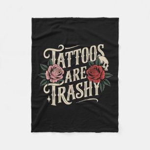 Manta Polar Las mujeres tatuajes son hombres retro-basura Tato
