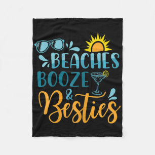 Manta Polar Las Playas Femeninas Booze Y Bestis Funny Beach Lo