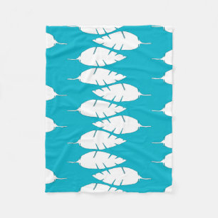 Manta Polar Las plumas blancas modernas