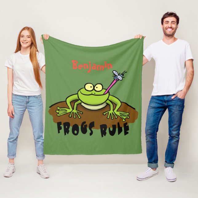 Manta Polar Las ranas gobiernan personalizado de rana verde di (In situ)