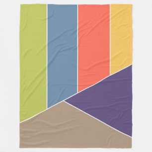 Manta Polar Las rayas MOSAIC triángulos coloreados I + tus ide