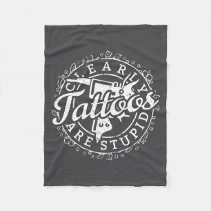 Manta Polar Las Tatuajes Son Camiseta Divertida Artista de Tat