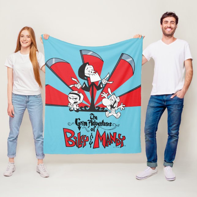 Manta Polar Las tristes aventuras de Billy & Mandy Scythes Art (In situ)